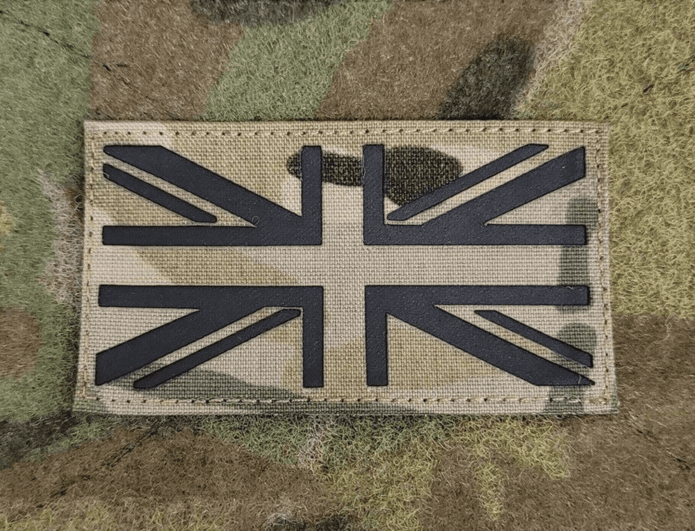 GP Gear Laser Cut Union Jack Flag Patch V2 - Multicam