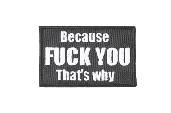 Griffon Industries Because That's Why Patch