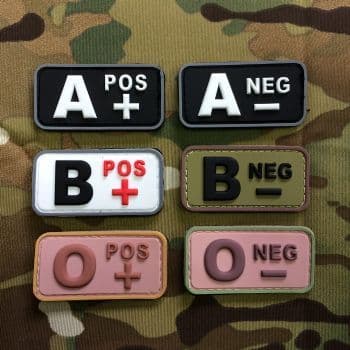 Gun Point Gear - Blood type PVC Patch