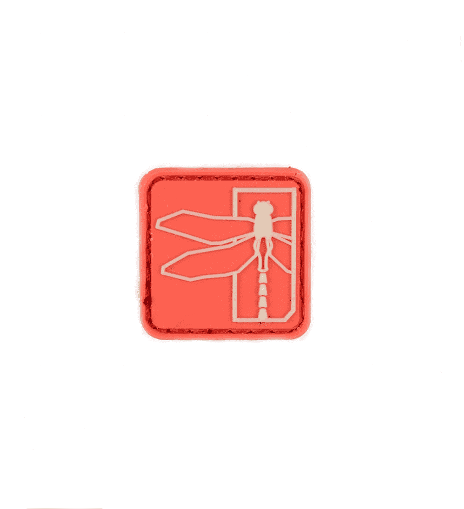 Haley Strategic 1" Red Glow Dragonfly PVC Patch