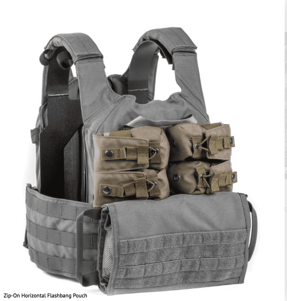 HRT Zip-On Horizontal Quad Flashbang Pouch