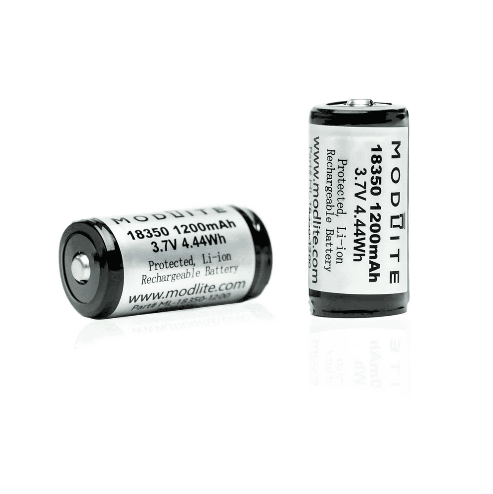 Modlite 18350 1200mAh Protected Cell (2 Pack)