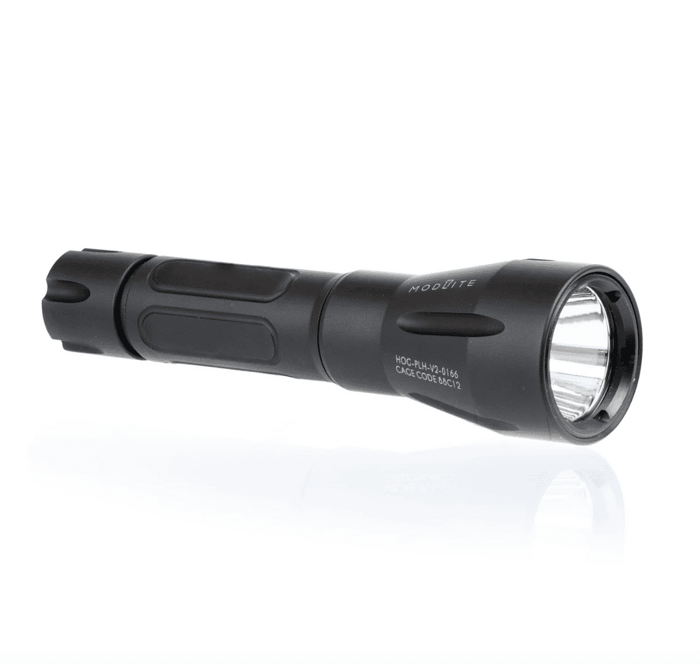 Modlite HOG Black Hand Held Flashlight Complete
