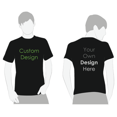 Custom Printed TShirt - Black
