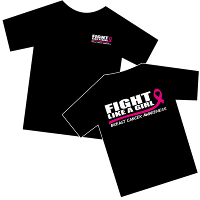 Flight like a Girl - Black Tshirt