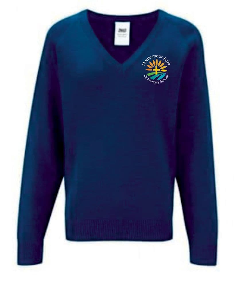 Monksmoor Park CE primary school V neck jumper