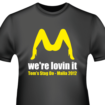 We're lovin it Stag Tshirt