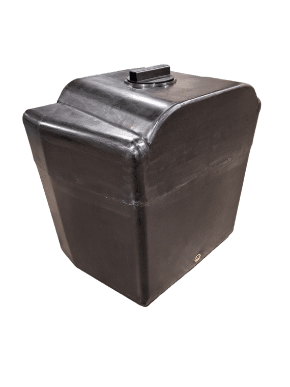 150L Black Upright Tank Narrow