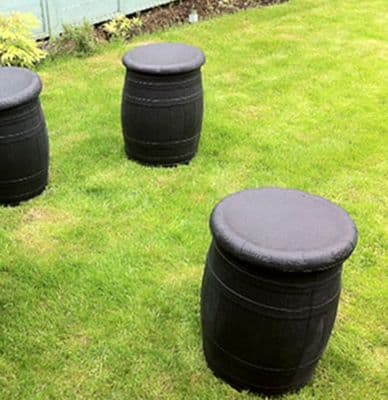 2 x Weatherproof Barrel Garden Seat