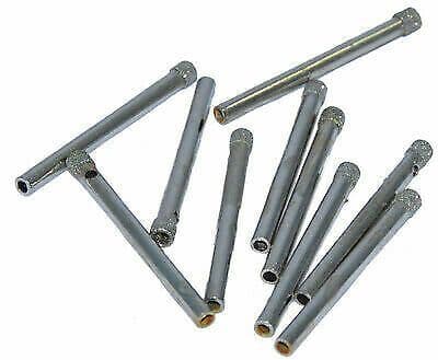 10 X 5MM Diamond tip drill bits for ceramic, glass, porcelain - UK Seller