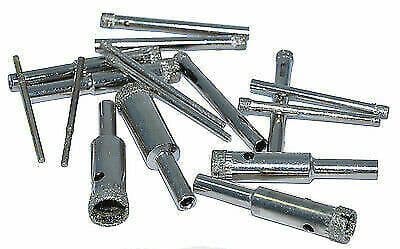 Diamond tip drill bits - suitable  Dremel drills - 2mm - 12mm