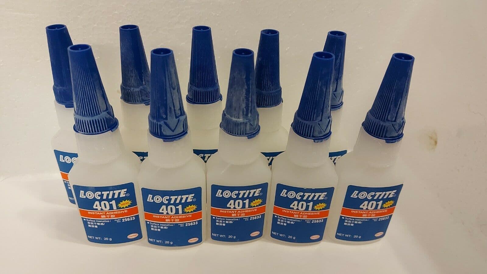 LOCTITE SUPER GLUE 401 406 415 416 495 20g PACKS 10 x 20g