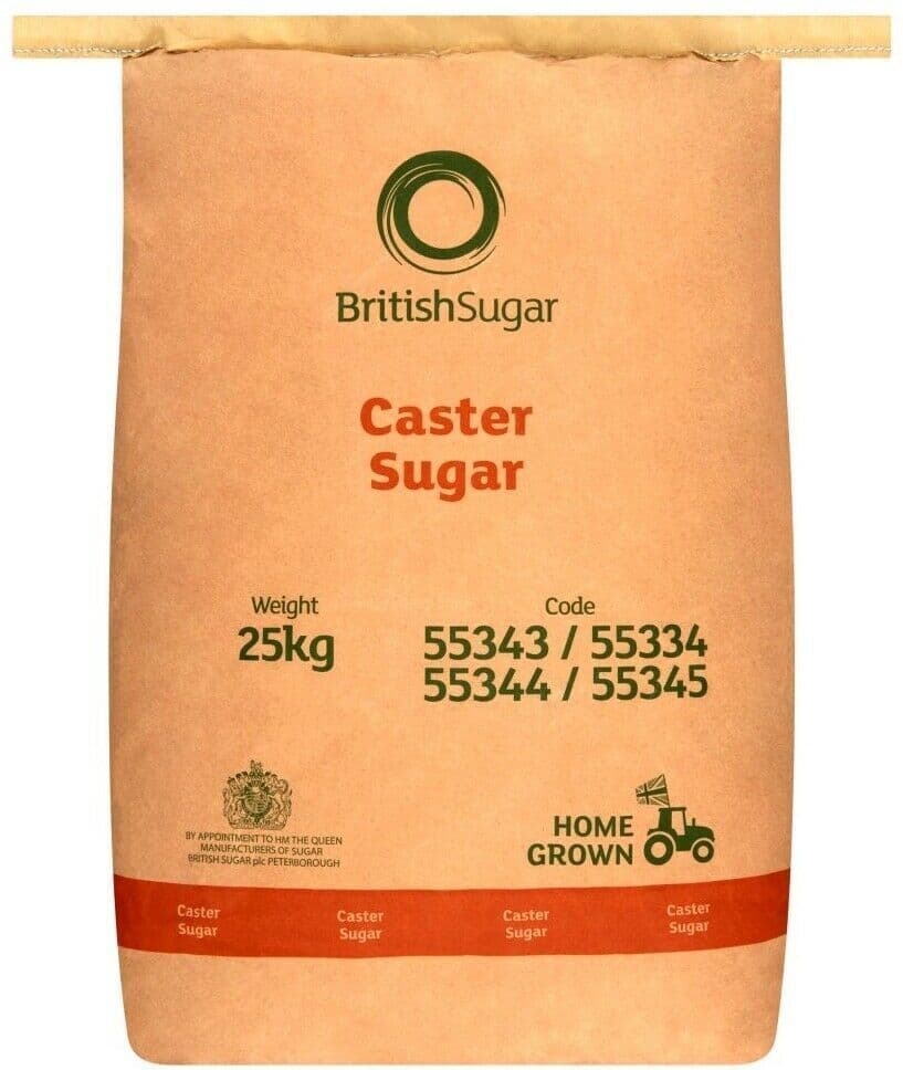 British Sugar 25kg Caster Sugar Bulk Buy Catering Wholesale Sack
