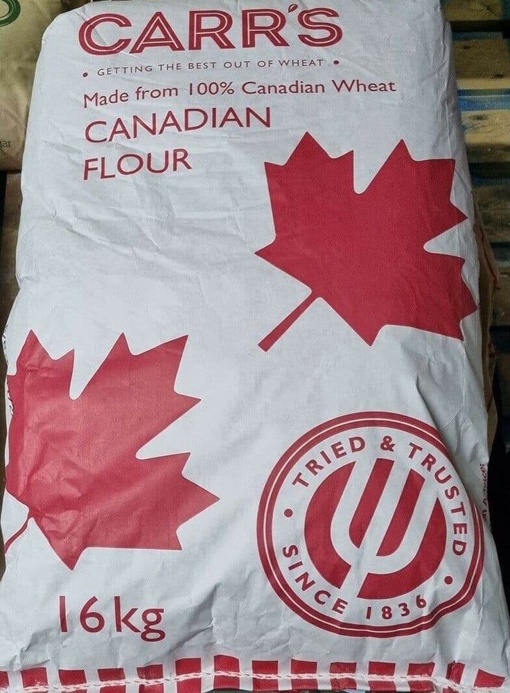 CARR S Strong White Canadian Bread Flour 16Kg Catering Wholesale Size