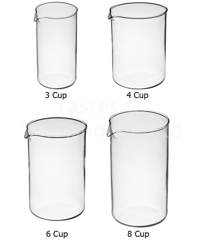 Kitchen Craft Replacement Spare Cafetiere Heat Proof Borosilic Glass Coffee Jug