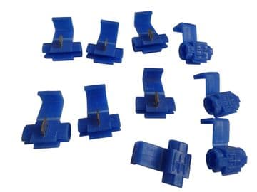 10 X BLUE ELECTRICAL SNAP CONNECTOR JOINERS