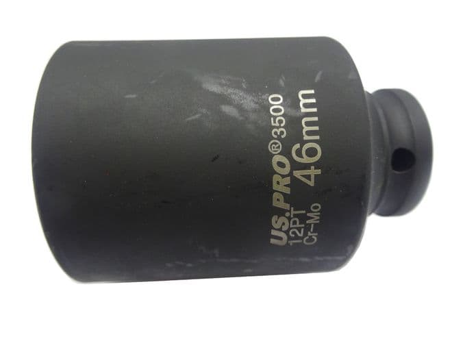 12 POINT 1/2 INCH DRIVE DEEP 46MM SOCKET FOR IFOR WILLIAMS HUB NUTS