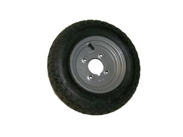 3.50 X 8 TYRE AND WHEEL 4in PCD