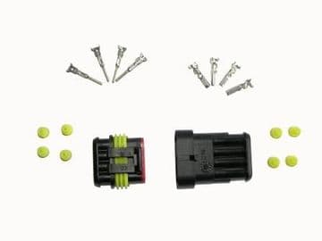 4 WAY SUPERSEAL WATERPROOF ELECTRICAL CONNECTOR KIT
