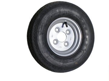 400 X 8 TYRE AND WHEEL 100mm PCD