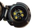 7 PIN SOCKET 'N TYPE' WITH RUBBER PLUG SEAL