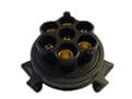 7 PIN SOCKET 'N TYPE' WITH RUBBER PLUG SEAL