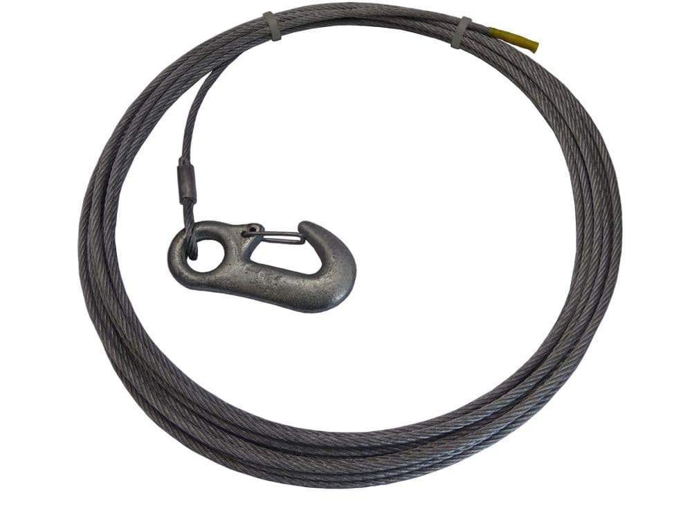 7M WINCH CABLE AND HOOK