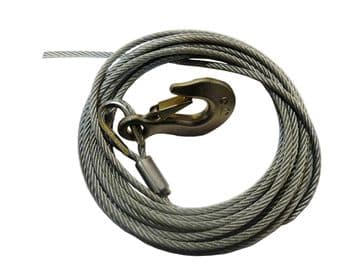 8M WINCH CABLE AND HOOK