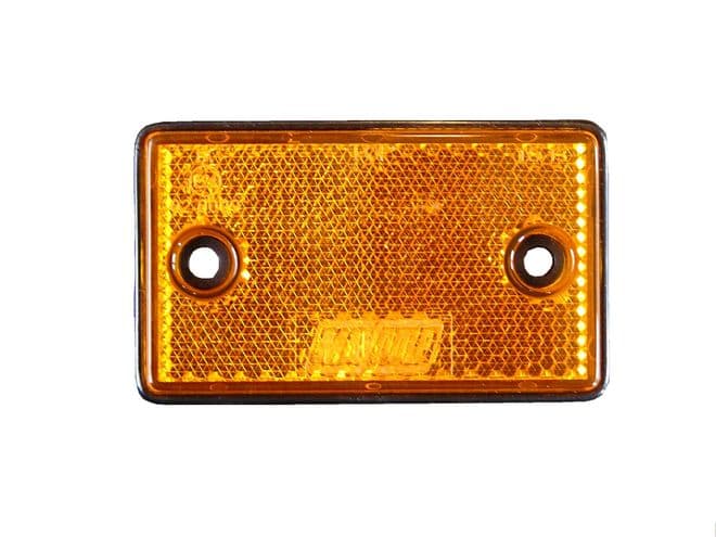 AMBER RECTANGULAR SIDE REFLECTOR