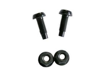 BLACK PLASTIC NUMBER PLATE BOLTS WITH NUTS