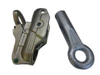 BRAKED PIN AND BALL COUPLING HEADS