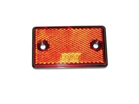 RED RECTANGULAR REAR REFLECTOR