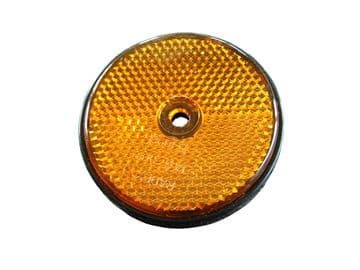 ROUND AMBER SIDE REFLECTOR