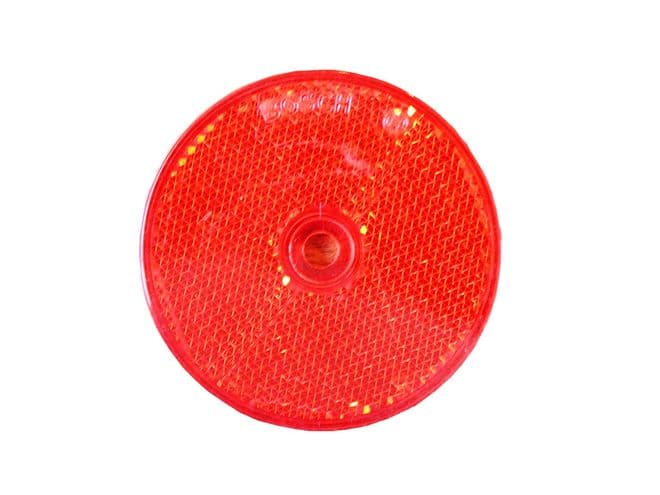 ROUND RED REAR REFLECTOR