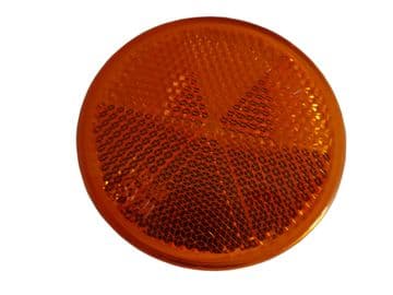 ROUND STICKY AMBER SIDE REFLECTOR