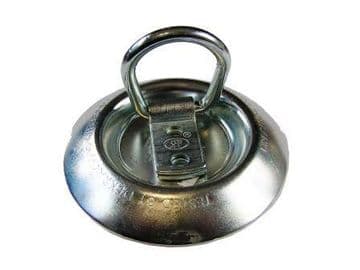 ROUND SURFACE MOUNTED LASHING RING WITH METAL SURROUND