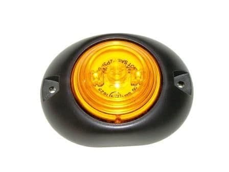 ROUND VARIVOLT AMBER SIDE LED MARKER LAMP