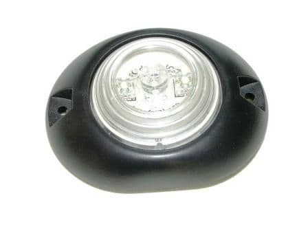 ROUND VARIVOLT CLEAR FRONT LED MARKER LAMP