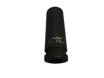 US PRO 1/2 INCH DRIVE DEEP 19MM SOCKET (3861)