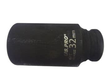 US PRO 1/2 INCH DRIVE DEEP 32MM SOCKET FOR AL-KO 1637 / 2051 AND KNOTT HUB NUTS (3860)