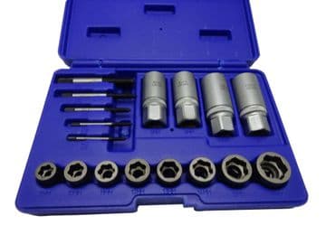 US PRO 17 PIECE SCREW , STUD & NUT EXTRACTOR  SET (2649 )