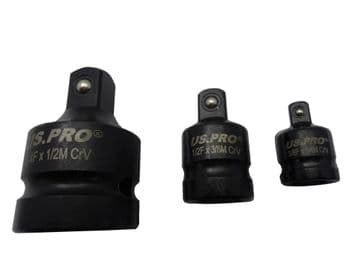 US PRO 3 PIECE IMPACT SOCKET ADAPTOR SET