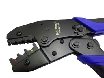 US PRO RATCHETING CRIMPING TOOL FOR INSULATED TERMINALS (6726)