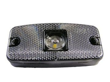 VARIVOLT WHITE FRONT LED MARKER LAMP WITH INTEGRAL REFLECTOR