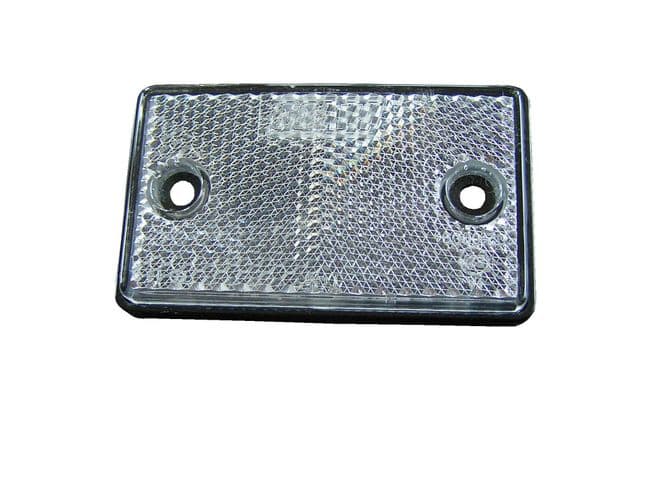 WHITE RECTANGULAR FRONT REFLECTOR