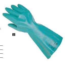 GREEN NITRILE CHEMICAL RESISTANT GAUNTLETS