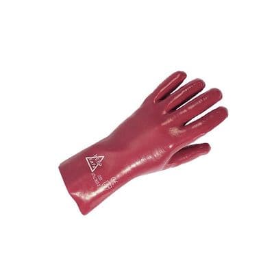 RED PVC GAUNTLETS