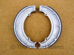 Brake Shoes, BSA, 7 inch, Pair, 1/2 width front and QD rear,1947-1955, 65-5901