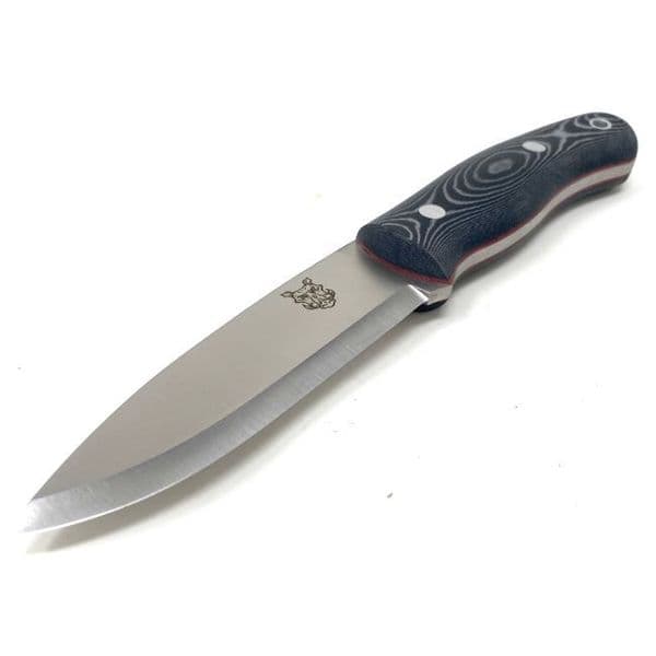 Mk II TBS Boar Bushcraft Knife - Black Micarta - Multi Carry Sheath