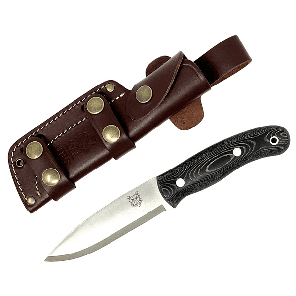 Mk II TBS Boar Bushcraft Knife - Black Micarta - Multi Carry Sheath